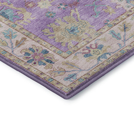 Dalyn Hatay HY7 Purple Rug corner detail