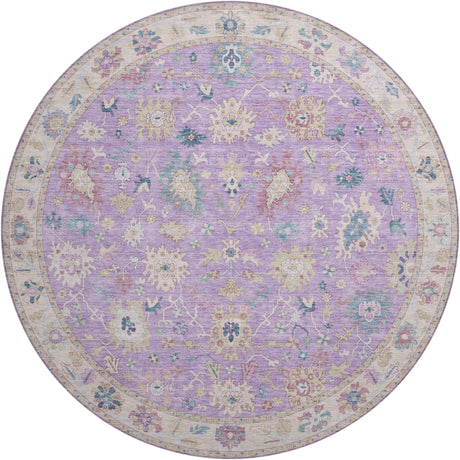 Dalyn Hatay HY7 Purple Rug round rug