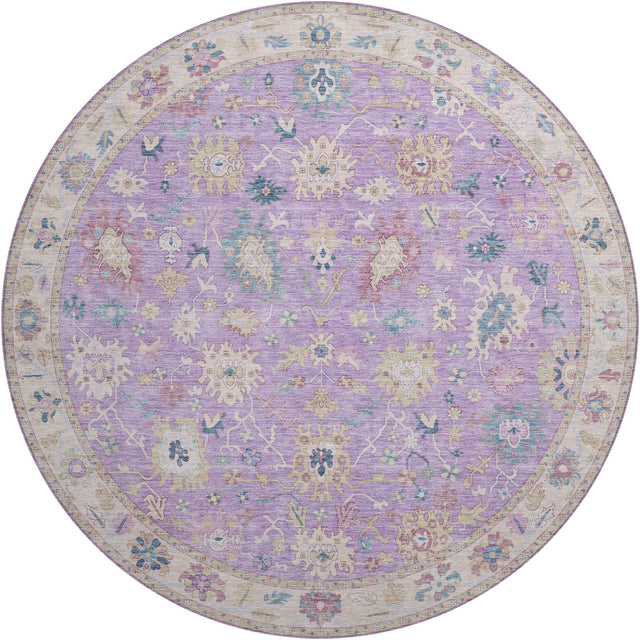 Dalyn Hatay HY7 Purple Rug round rug
