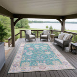 Dalyn Hatay HY7 Teal Rug outdoor lifestyle image