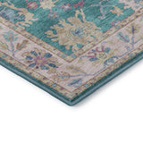 Dalyn Hatay HY7 Teal Rug corner detail