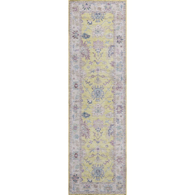Dalyn Hatay HY7 Yellow Rug runner rug