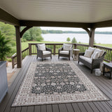 Dalyn Hatay HY8 Black Rug outdoor lifestyle image