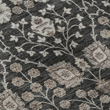 Dalyn Hatay HY8 Black Rug color swatch