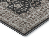 Dalyn Hatay HY8 Black Rug corner detail
