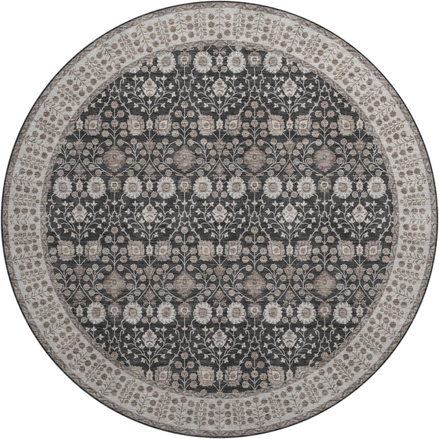Dalyn Hatay HY8 Black Rug round rug
