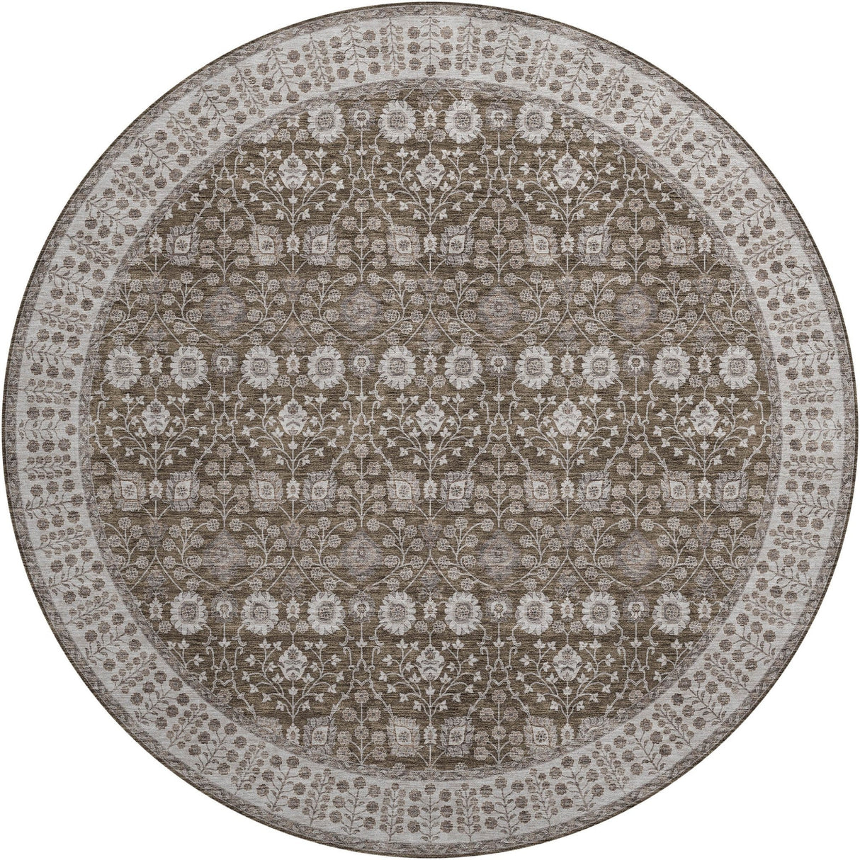 Dalyn Hatay HY8 Chocolate Rug round rug