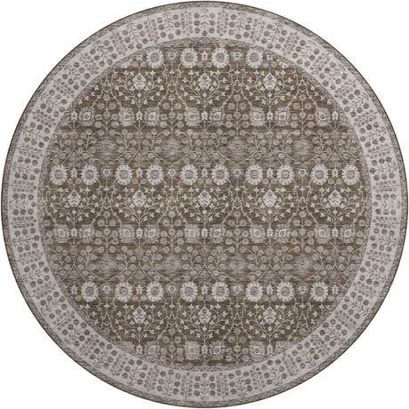 Dalyn Hatay HY8 Chocolate Rug round rug