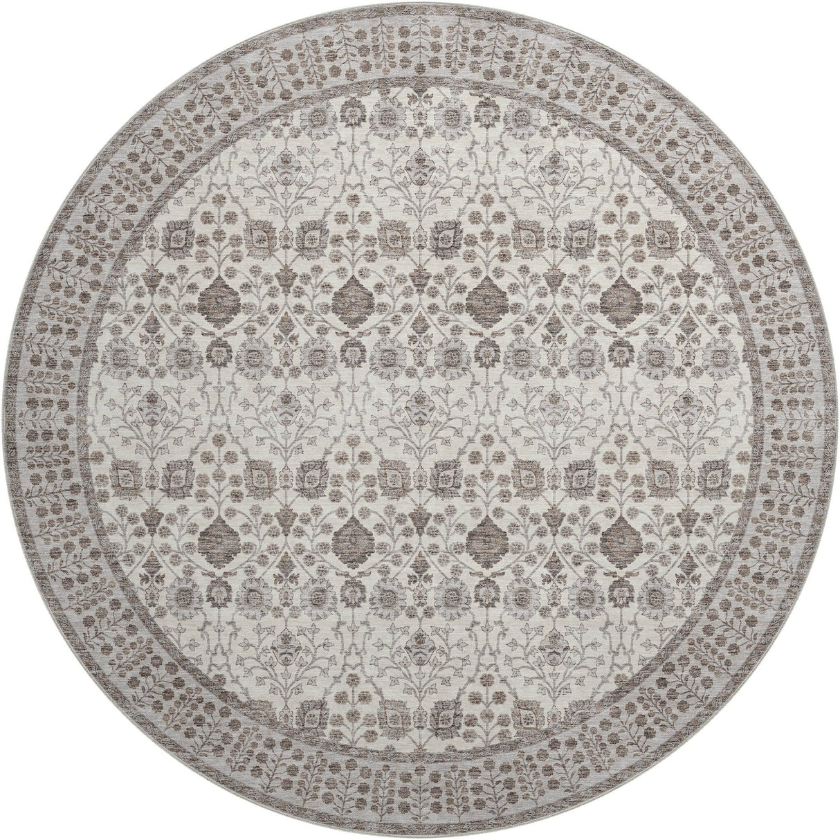 Dalyn Hatay HY8 Ivory Rug round rug