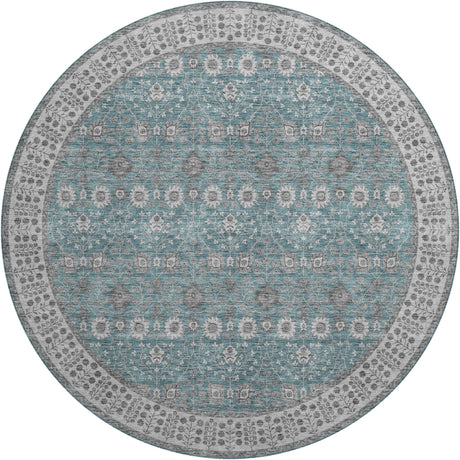 Dalyn Hatay HY8 Teal Rug round rug