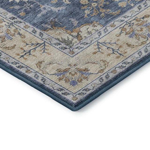 Dalyn Hatay HY9 Blue Rug corner detail