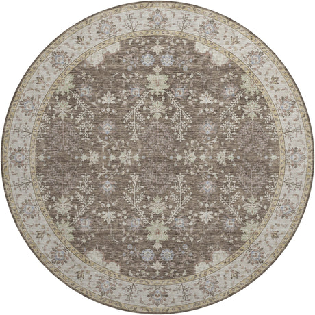 Dalyn Hatay HY9 Brown Rug round rug