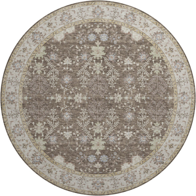 Dalyn Hatay HY9 Brown Rug round rug