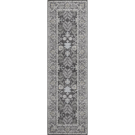 Dalyn Hatay HY9 Charcoal Rug runner rug