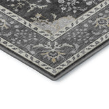 Dalyn Hatay HY9 Charcoal Rug corner detail