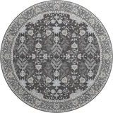 Dalyn Hatay HY9 Charcoal Rug round rug