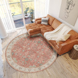 Dalyn Hatay HY9 Coral Rug shown in a room
