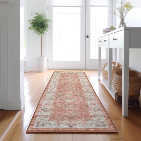 Dalyn Hatay HY9 Coral Rug shown in a room