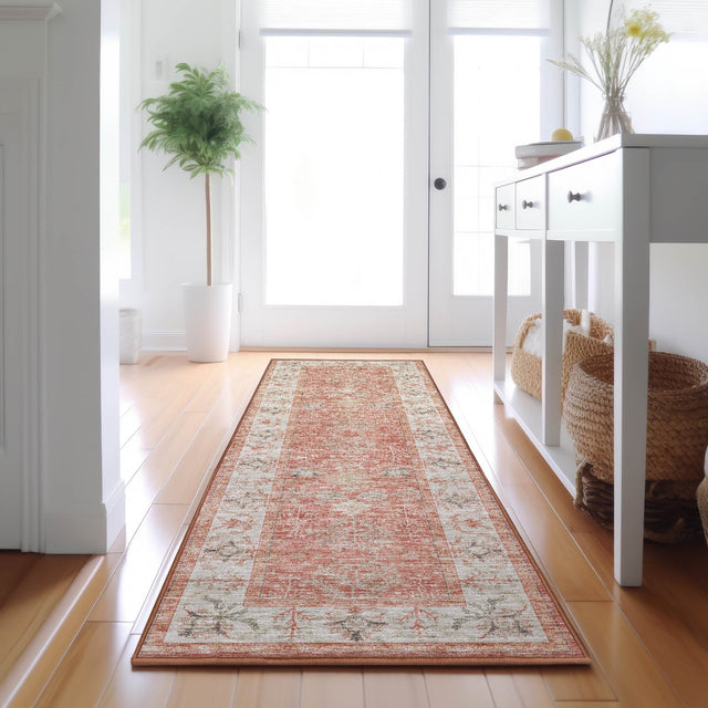 Dalyn Hatay HY9 Coral Rug shown in a room