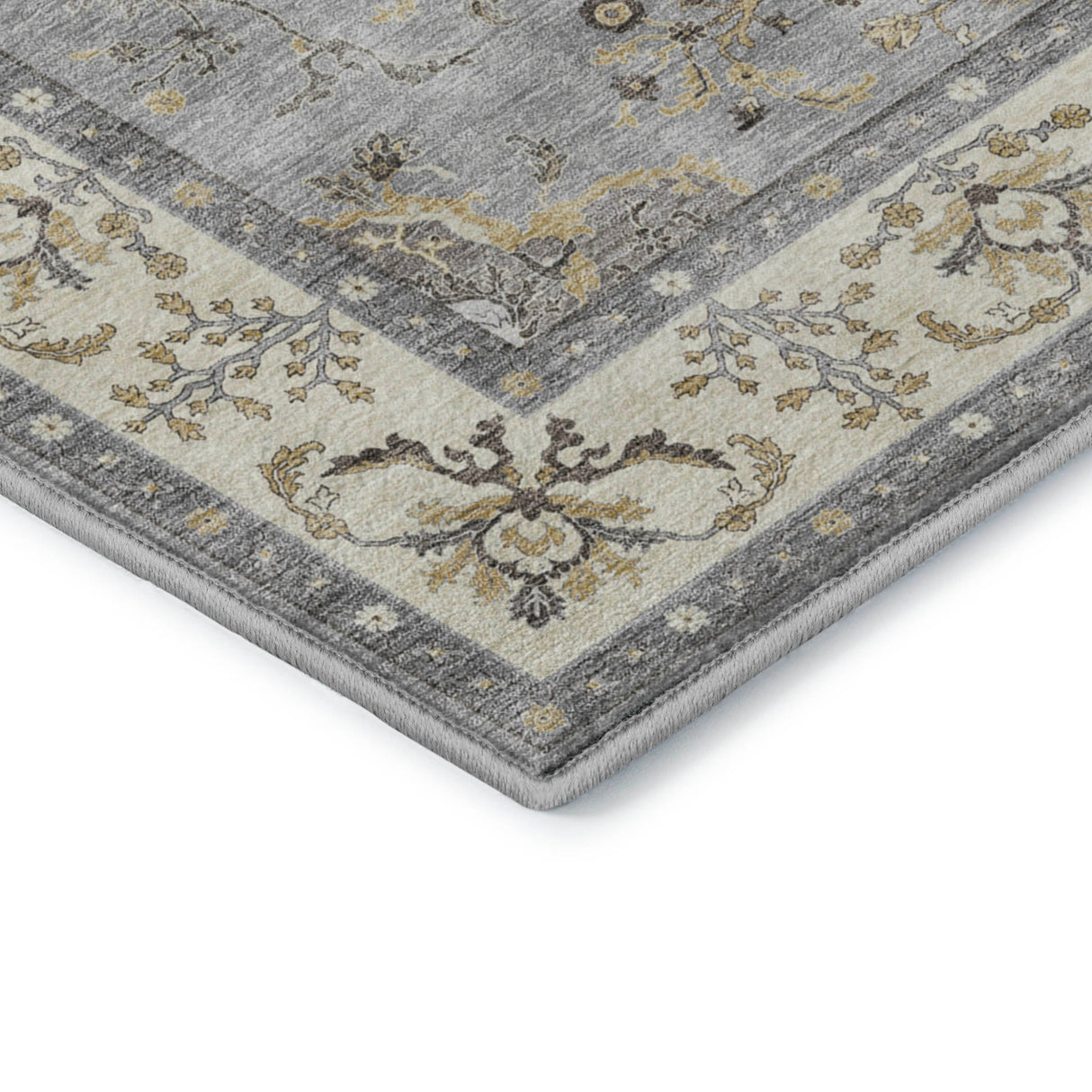 Dalyn Hatay HY9 Gray Rug corner detail