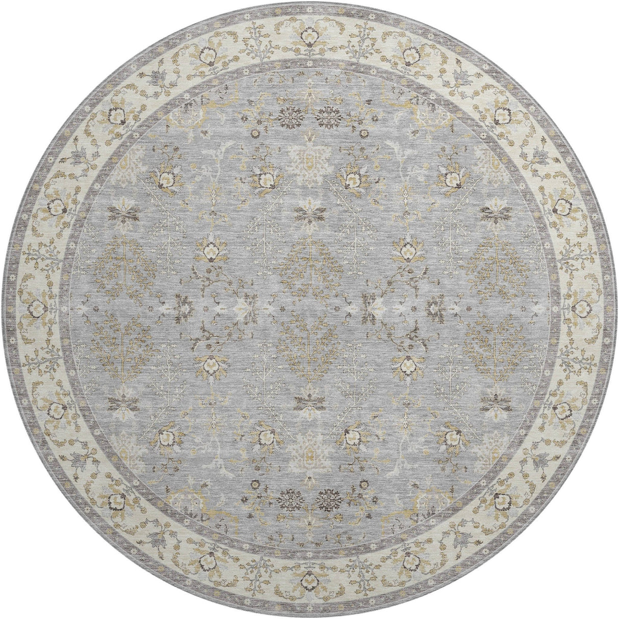 Dalyn Hatay HY9 Gray Rug round rug