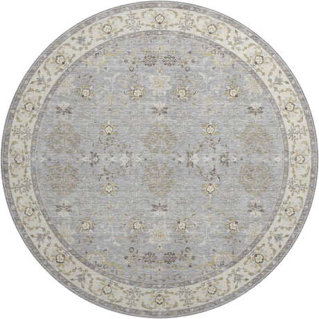Dalyn Hatay HY9 Gray Rug round rug