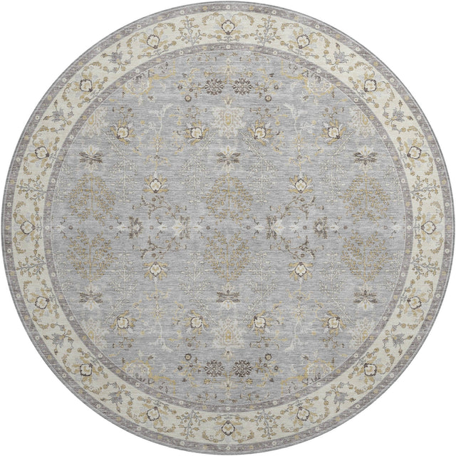 Dalyn Hatay HY9 Gray Rug round rug