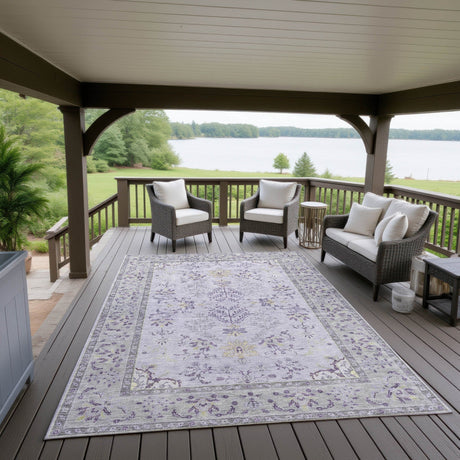 Dalyn Hatay HY9 Lavender Rug outdoor lifestyle image