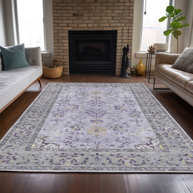 Dalyn Hatay HY9 Lavender Rug shown in a room