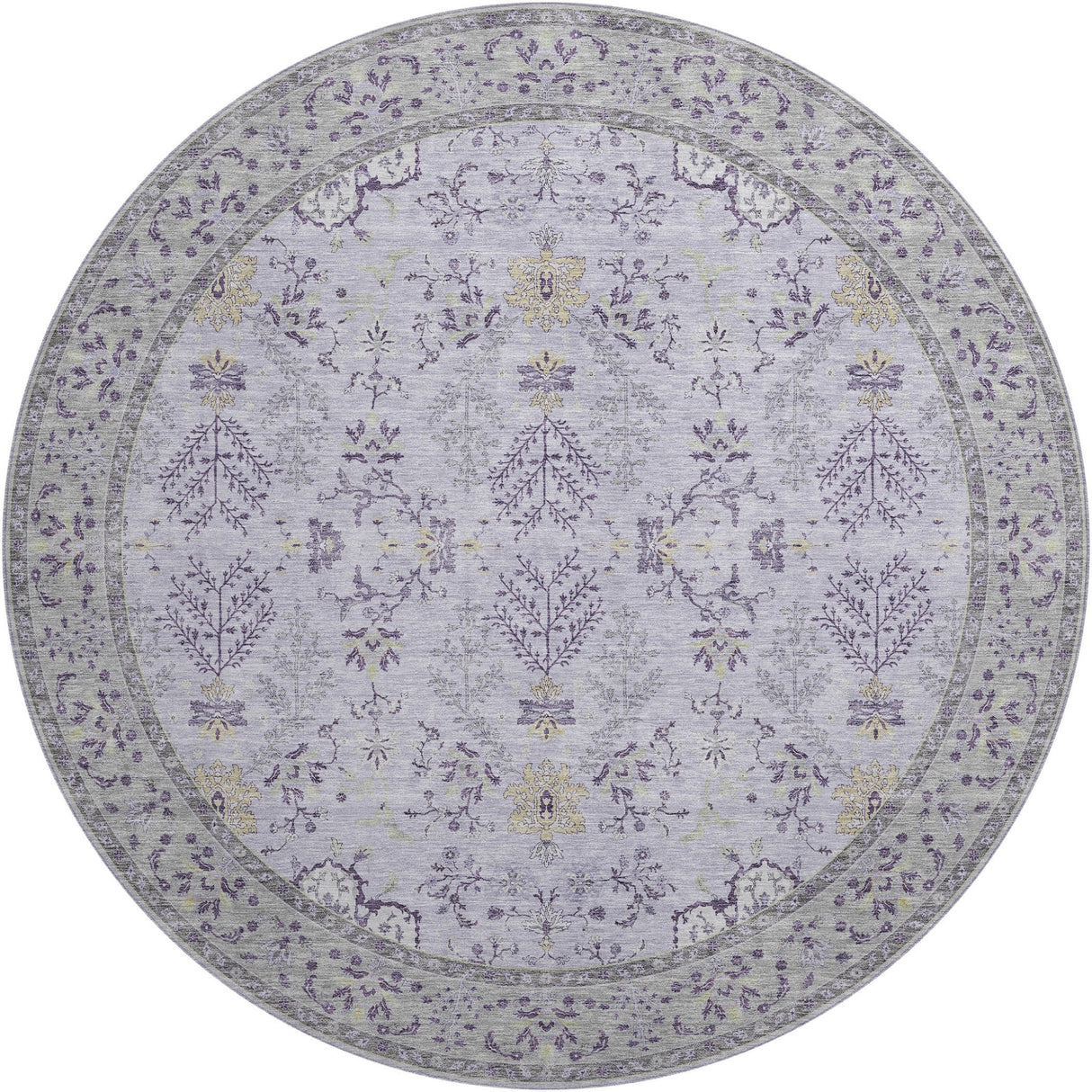Dalyn Hatay HY9 Lavender Rug round rug
