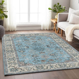 Dalyn Hatay HY9 Sky Rug shown in a room