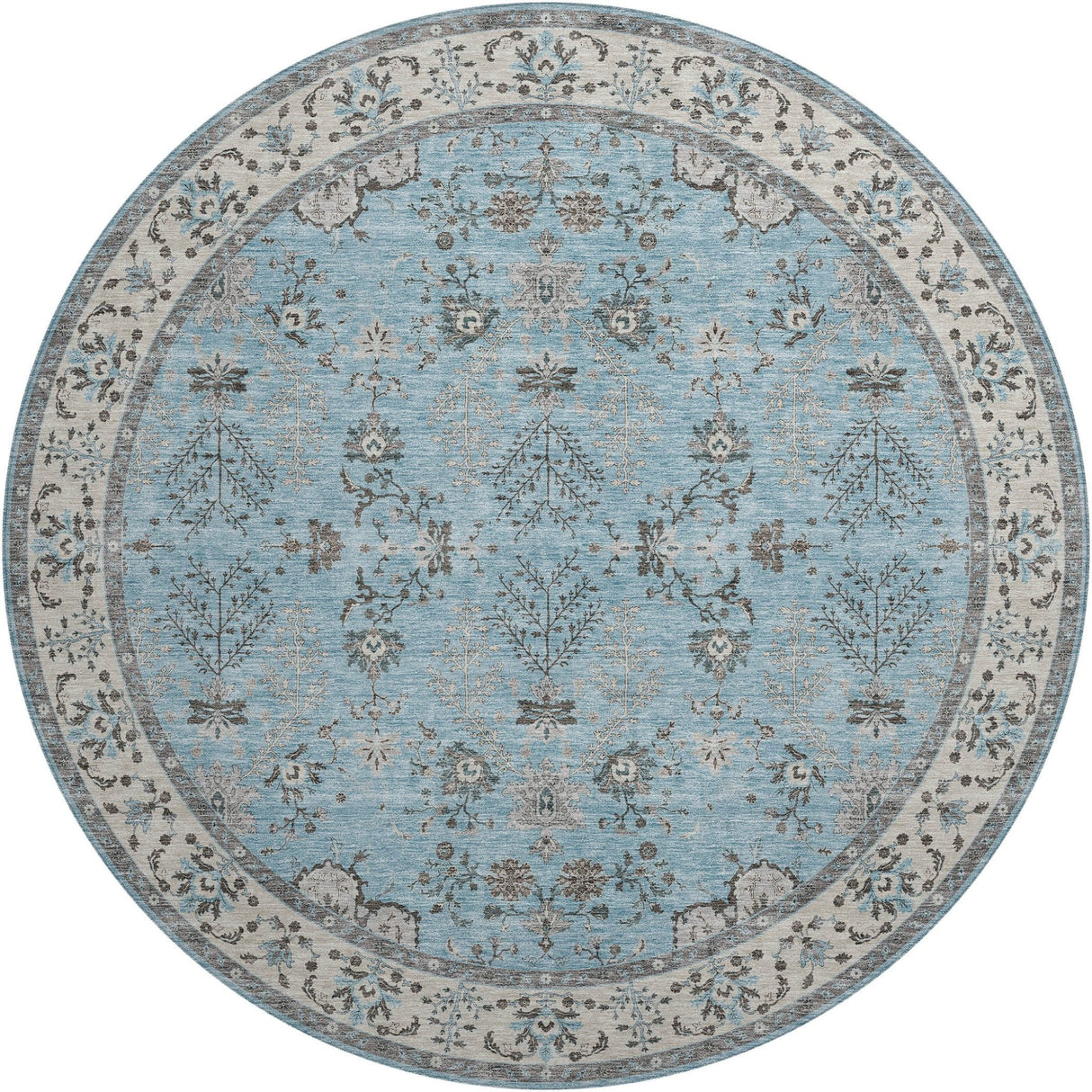 Dalyn Hatay HY9 Sky Rug round rug