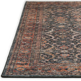 Dalyn Jericho JC1 Charcoal Rug finished edge detail
