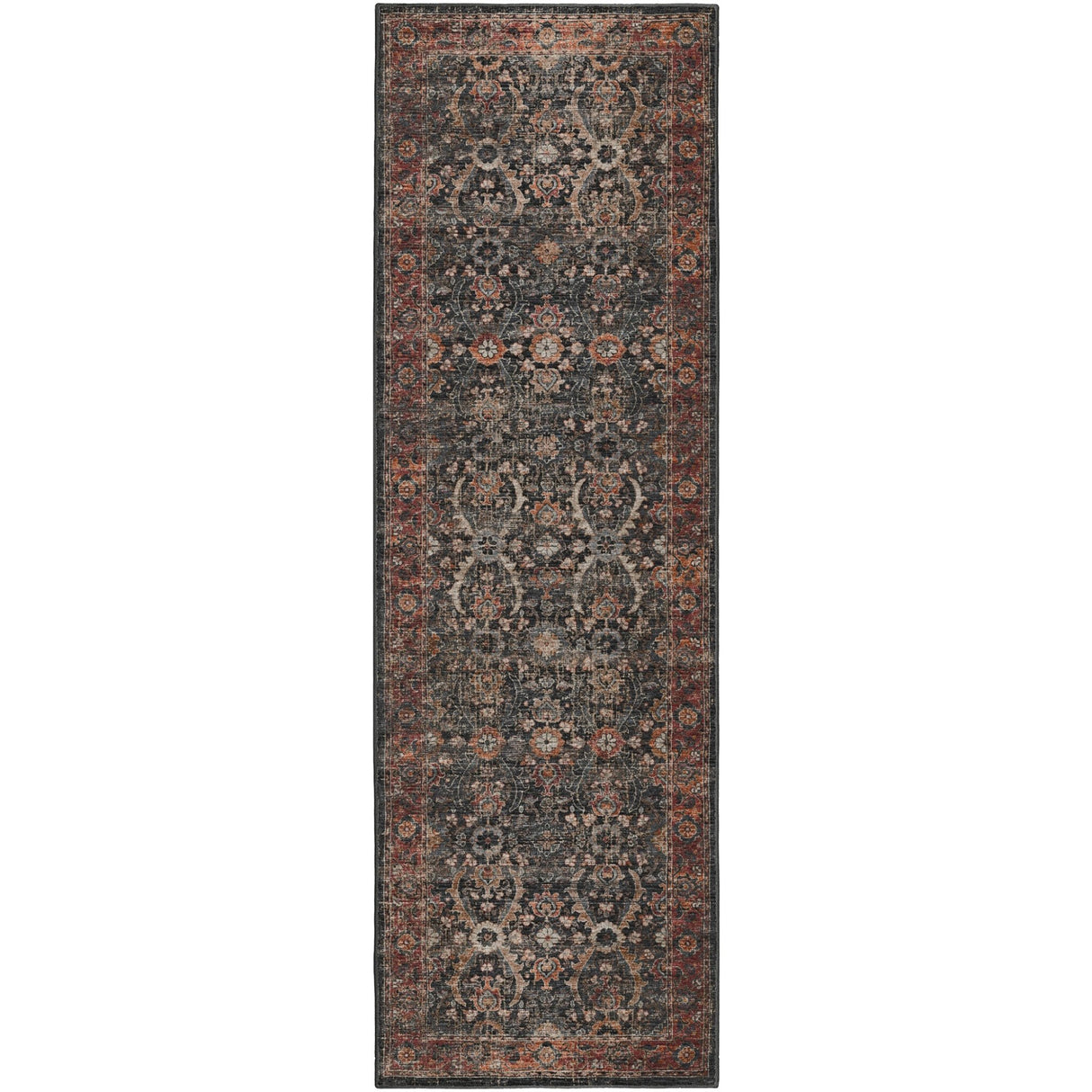 Dalyn Jericho JC1 Charcoal Rug runner rug