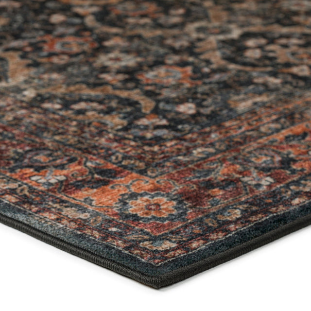 Dalyn Jericho JC1 Charcoal Rug corner detail