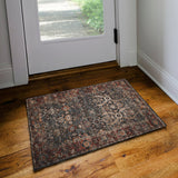 Dalyn Jericho JC1 Charcoal Rug shown in a room