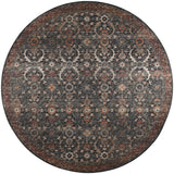 Dalyn Jericho JC1 Charcoal Rug round rug