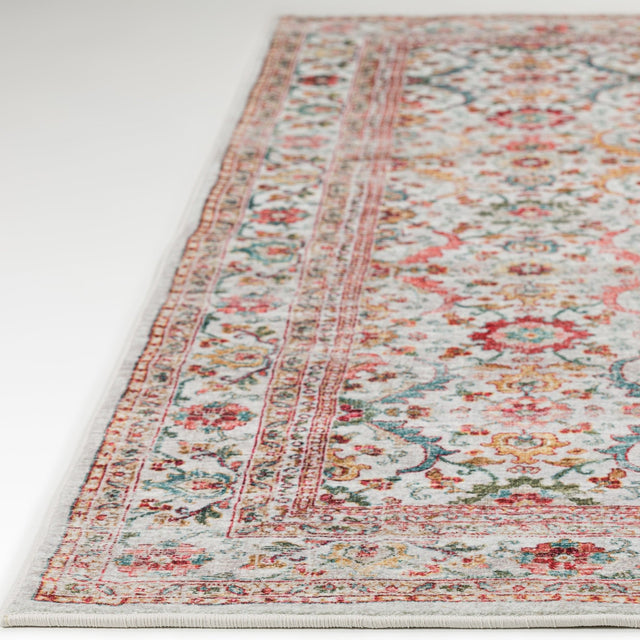 Dalyn Jericho JC1 Ivory Rug finished edge detail