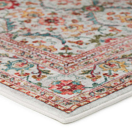 Dalyn Jericho JC1 Ivory Rug corner detail
