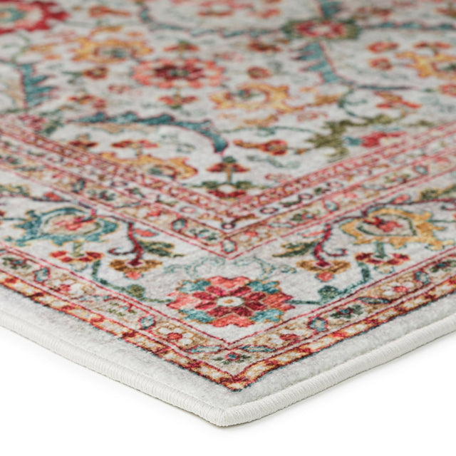 Dalyn Jericho JC1 Ivory Rug corner detail