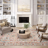 Dalyn Jericho JC1 Ivory Rug shown in a room