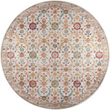Dalyn Jericho JC1 Ivory Rug round rug