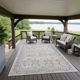 Dalyn Jericho JC1 Oyster Rug outdoor lifestyle image