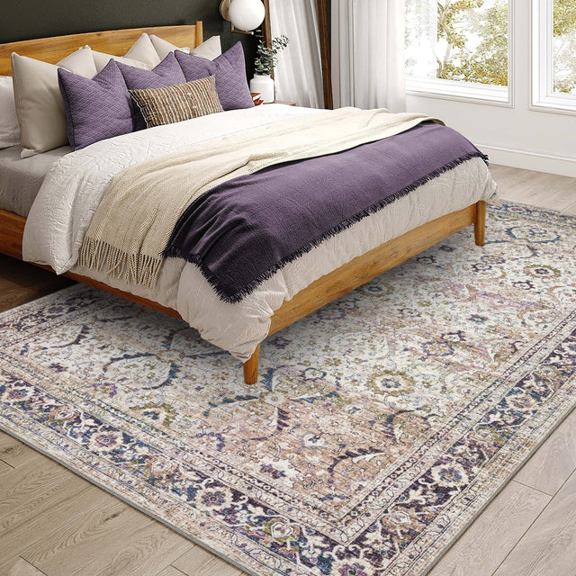Dalyn Jericho JC1 Oyster Rug shown in a room
