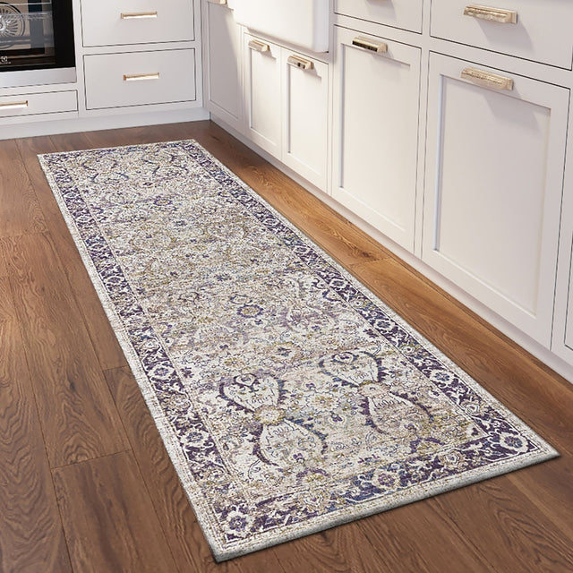 Dalyn Jericho JC1 Oyster Rug shown in a room