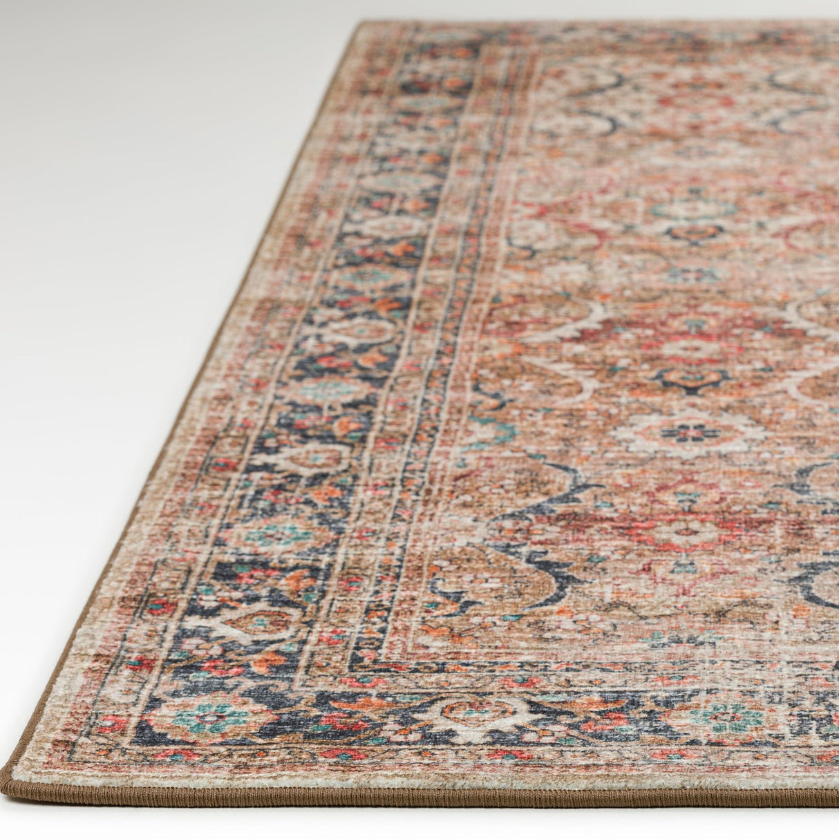 Dalyn Jericho JC1 Taupe Rug finished edge detail