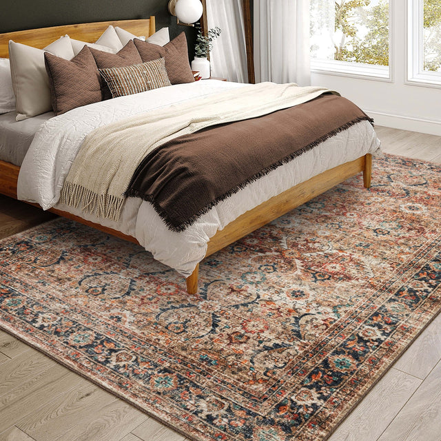 Dalyn Jericho JC1 Taupe Rug shown in a room