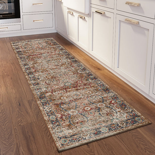 Dalyn Jericho JC1 Taupe Rug shown in a room