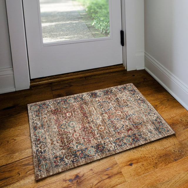Dalyn Jericho JC1 Taupe Rug shown in a room
