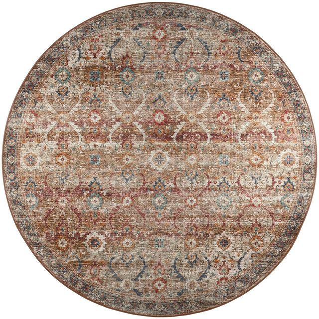 Dalyn Jericho JC1 Taupe Rug round rug